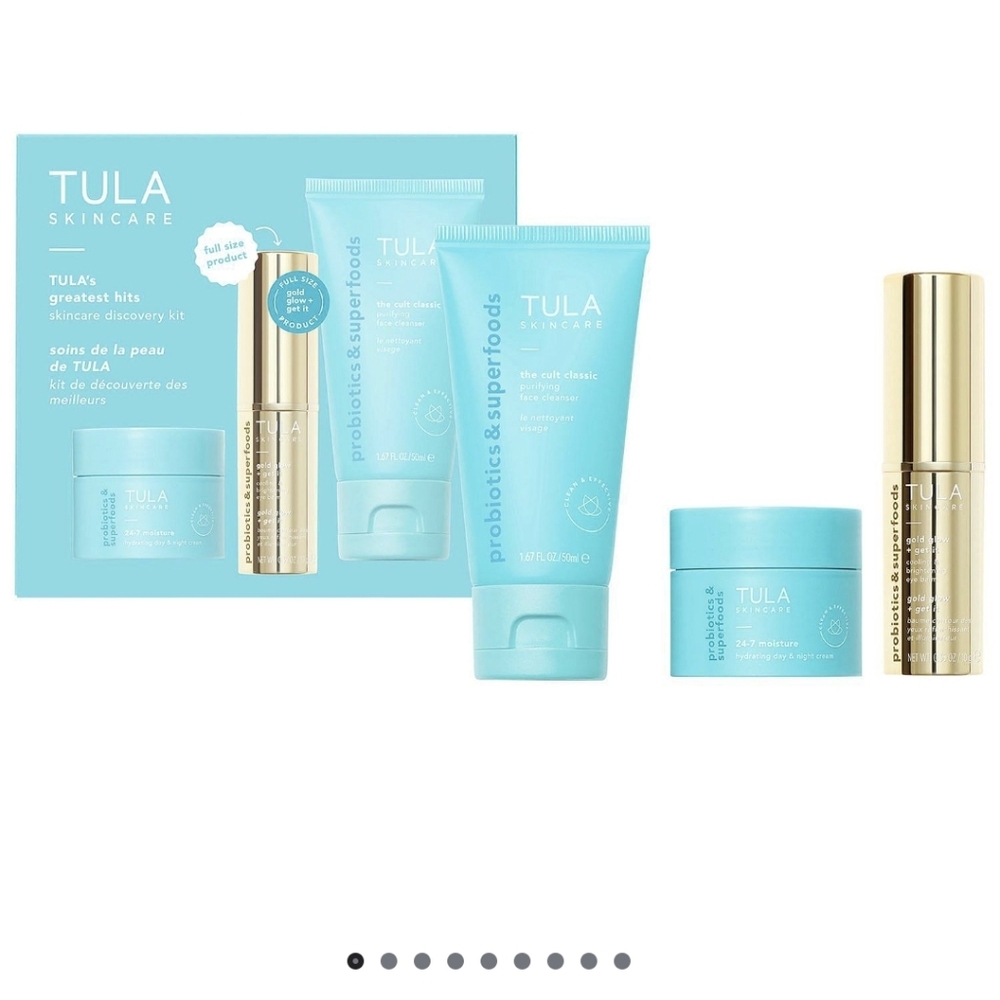 Tula Skincare Set - Blue and Gold